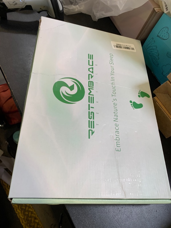 Photo 1 of Grounding Sheets Queen 25% Silver Fiber 75% Organic Cotton with Outlet Tester and Test Pen, Grounded Fitted Sheet Kit Earth Connected Bedding (Gray, Queen)