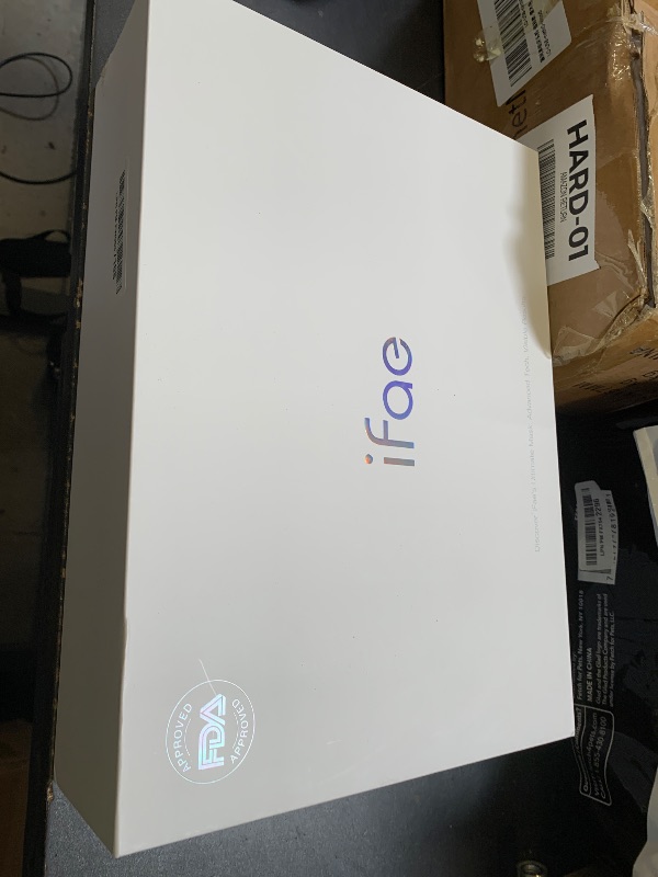 Photo 1 of Red Light Therapy Mask for Face and Neck, 7 Colors with NIR Led Face Mask Light Therapy with Eye Protection and Remote, Rechargeable Ergonomic Design for True Anti-Aging Skincare at Home Black