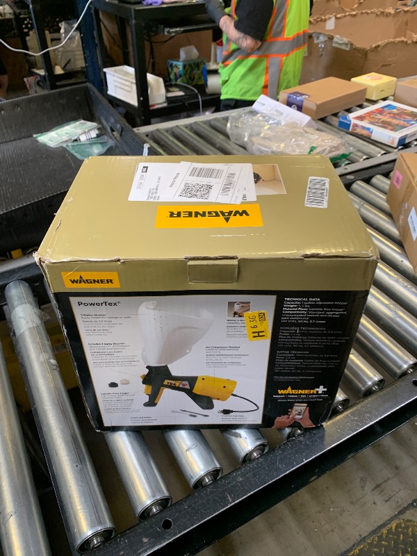 Photo 1 of Wagner Spraytech 0520000 Power Tex Electric Corded Texture Sprayer, Sprays 3 Textured Patterns - Popcorn, Knockdown, and Orange Peel, 1 Gallon Hopper