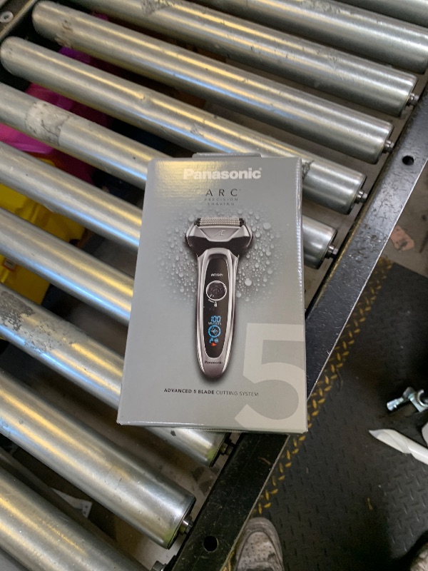 Photo 1 of Panasonic ARC5 Electric Razor for Men with Pop-Up Trimmer, Wet/Dry 5-Blade Electric Shaver with Intelligent Shave Sensor and Multi-Flex Pivoting Head – ES-LV65-S (Silver)