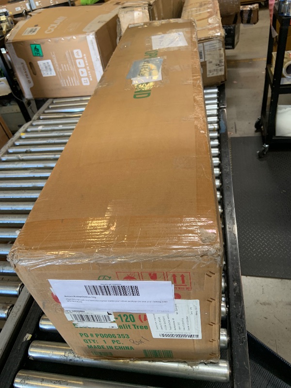 Photo 1 of National Tree Company 12 ft Unlit Dunhill Fir Artificial Full Christmas Tree, 7,794 Tips, Includes Stand, Green 1 of 2 box (PARTIAL SET) INCOMPLETE SET