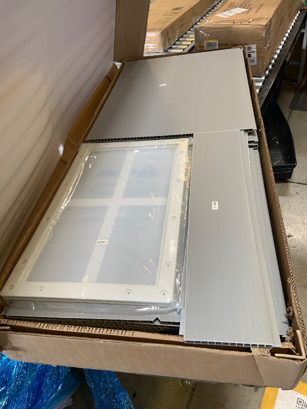 Photo 1 of YITAHOME Large Outdoor Horizontal Storage Shed, 47 cu ft Resin Tool Shed w/o Shelf, Waterproof Outdoor Storage with Floor for Trash Cans, Garden Tools, Lawn Mower, Lockable, 4.5x2.8x3.9 ft, Dark Gray