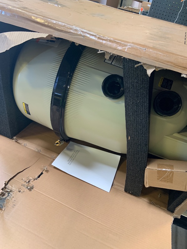 Photo 1 of 160340 Cartridge Pool Filter Tank Assembly-320 Square Feet 120 GPM Fit for Pentair Clean & Clear Plus Cartridge Pool Filters, Fiberglass Reinforced Polypropylene Tank Cartridge, Almond
