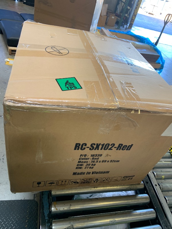 Photo 1 of BestMassage | Recliner Chair | No Massage Function | Pu Red | with Lumbar Support, Adjustable Push Back, Wide Armrests, Footrest & Padded Seat | Easy Assembly | for Living Room, Home Theatre