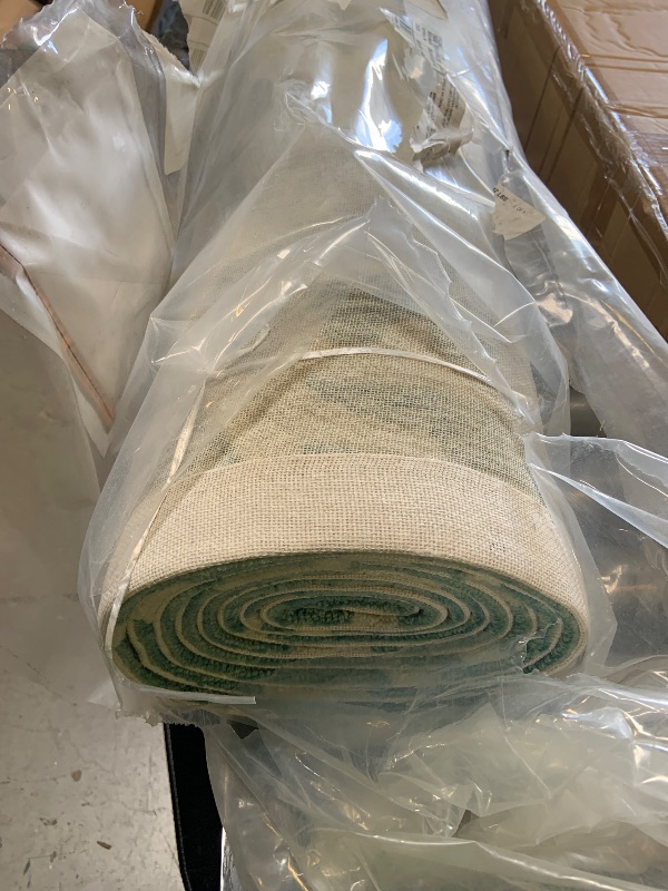 Photo 1 of Liora Manne Capri Coastal Coral Border Aqua Indoor/Outdoor Rug, 8'3" x 11'6"