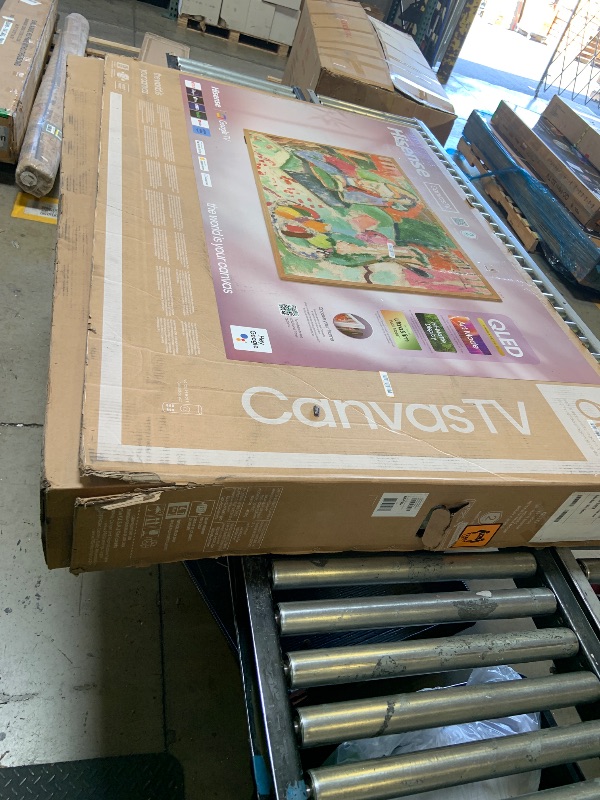 Photo 1 of Hisense 65-Inch Class QLED 4K S7N CanvasTV™ Series Dolby Vision HDR Google Smart TV (65S7N) - 144Hz, Art Mode, Anti-Glare Panel, Hi-Matte Display, Frame & UltraSlim Wall Mount Included