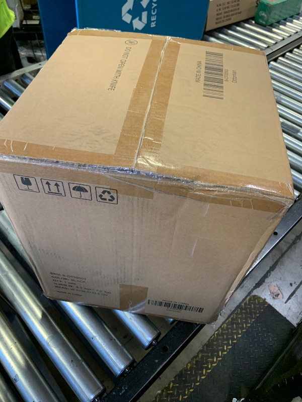 Photo 1 of infurnic Ottoman with Storage Set of 2, Velvet Round Storage Ottoman, Upholstered Sponge Vanity Stool Support 300lbs, Multifunctional Coffee Table Foot Rest Ottoman for Living Room Bedroom, Black