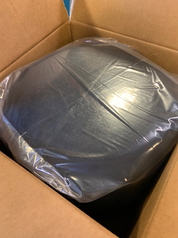 Photo 1 of infurnic Ottoman with Storage Set of 2, Velvet Round Storage Ottoman, Upholstered Sponge Vanity Stool Support 300lbs, Multifunctional Coffee Table Foot Rest Ottoman for Living Room Bedroom, Black