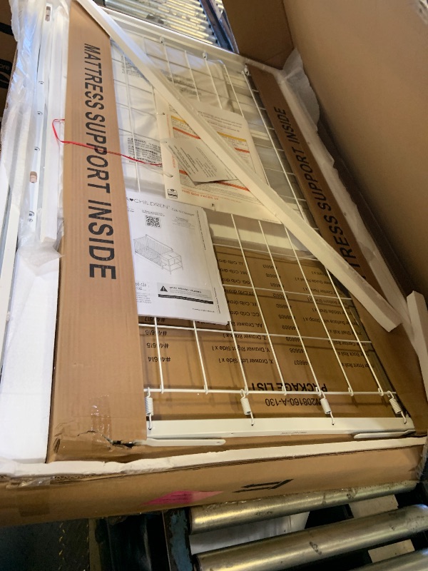 Photo 1 of Delta Children Maya 5-in-1 Convertible Crib and Changer with Storage, Converts to Toddler Bed, Daybed, Sofa & Full Bed, Fits Standard Crib Mattress, 3 Mattress Heights for Baby Nursery, Bianca White