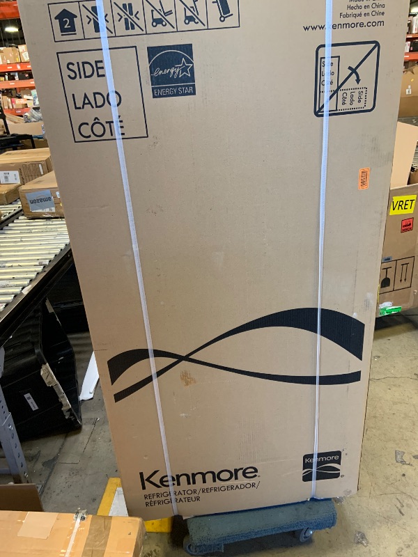 Photo 1 of Kenmore 30" Top Mount Refrigerator with Freezer - Adjustable Shelving, Humidity-Controlled Crispers, LED Lighting, ENERGY STAR Certified, Garage Ready, 18.1 cu. ft. Capacity - White (factory sealed)