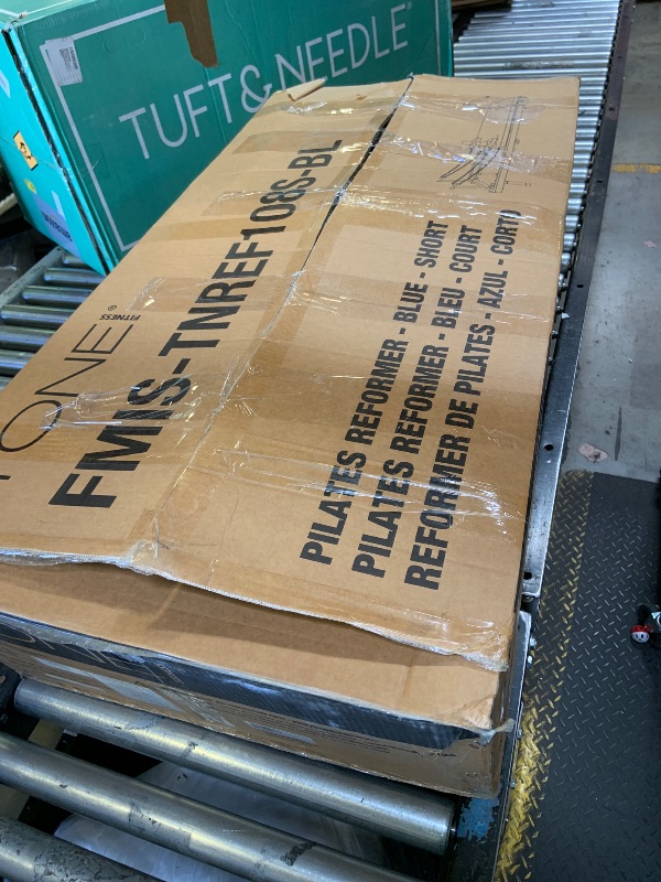 Photo 1 of Tone Fitness Foldable Pilates Reformer – Low Portable Pilates Machine with Adjustable Resistance Bands, Smooth Glide Carriage & Full-Body at-Home Pilates Workout Equipment