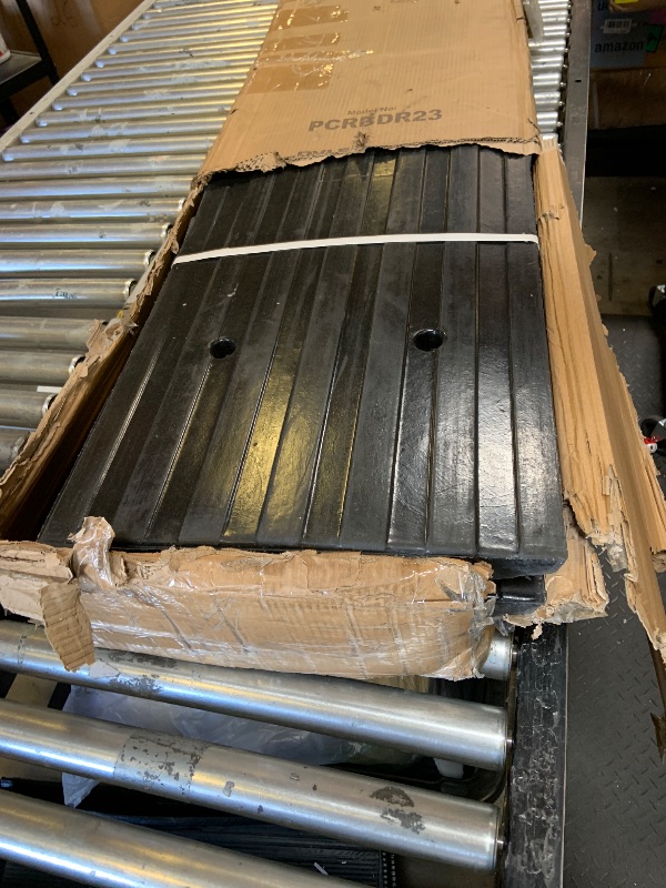 Photo 1 of Pyle Car Driveway Adjustable Curb Ramps - 3 Pack Heavy Duty Rubber Threshold Ramp Kit Set -For Loading Dock, Garage, Sidewalk, Truck, Scooter, Bike, Motorcycle & Wheelchair Mobility- PCRBDR23