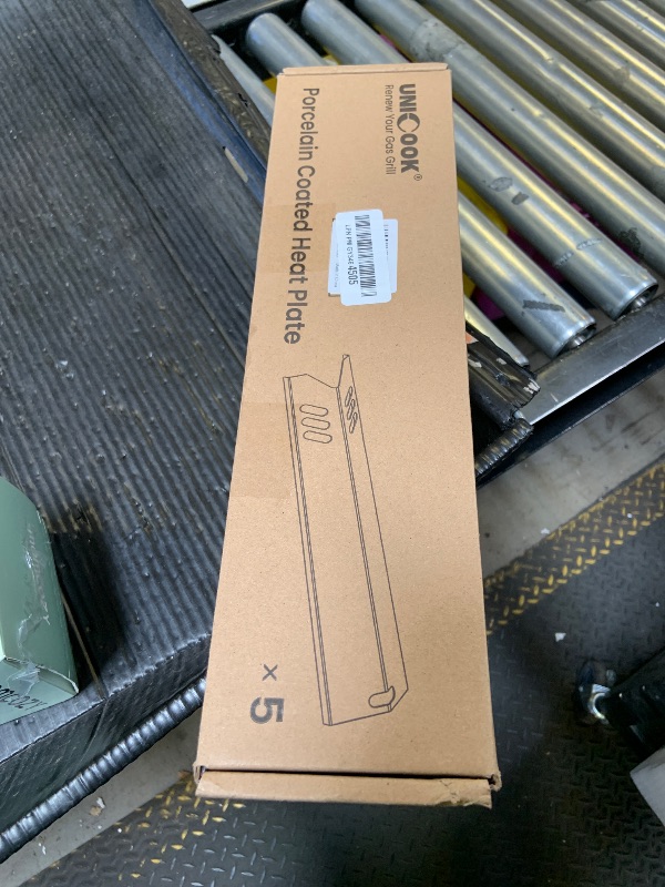 Photo 1 of Unicook Grill Burner Covers 15”L x 3.8”W, Compatible with Dyna-Glo DGF510SSP, DGF493BNP, Heavy Duty Grill Heat Plates, Porcelain Heat Shields, BBQ Replacement Parts,5 Pack