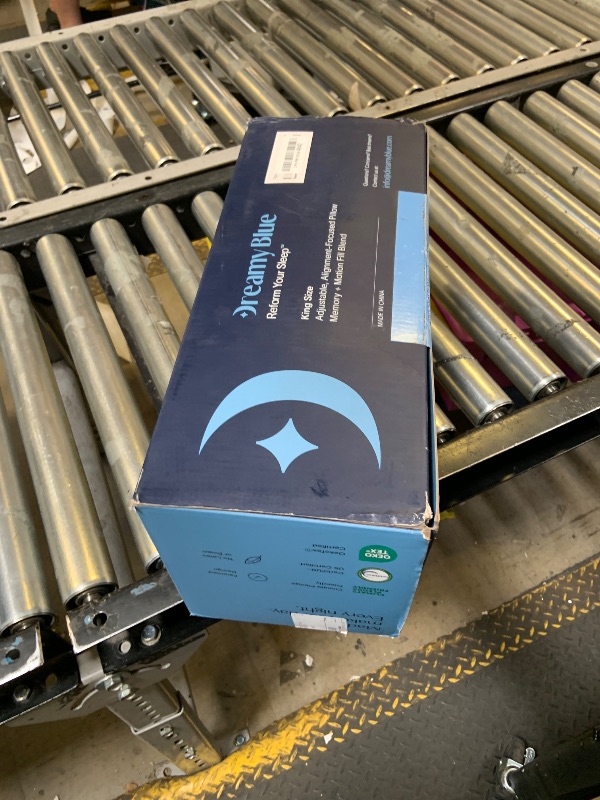 Photo 1 of DreamyBlue Signature Pillow w/Adjustable Loft • Shredded Memory Foam Fill • Neutral Alignment for Side, Back, and Stomach Sleepers • Washable Bamboo Rayon Cover • CertiPUR-US Certified Foam (King)