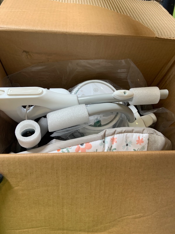 Photo 1 of Ingenuity InLighten 5-Speed Baby Swing - Swivel Infant Seat, 5 Point Safety Harness, Nature Sounds, Lights - Nally Owl