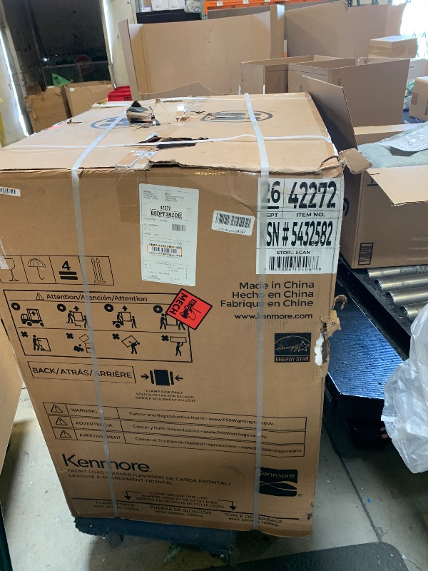 Photo 1 of Kenmore 4.5 cu. ft. Front Load Washer with Stain Removing Steam Treatment - Reduce Laundry Time with Accela Wash - LED - ENERGY STAR Certified - White