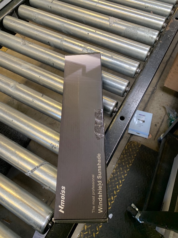 Photo 1 of [Upgraded] Nmoiss Windshield Sun Shade Umbrella - [Vinyl Coating Heat Shield] Protect Car from Sun Rays & Heat Damage Keep Cool and Protect Interior, Spring Structure Edge Medium 56" L x 31" W