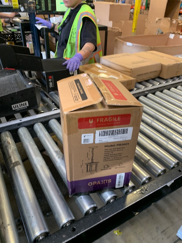 Photo 1 of OPAXIS Modern Hanging Light Fixtures, Oil Rubbed Bronze Outdoor Pendant Lights for Porch, Anti-Rust Hanging Porch Lantern with Adjustable Chain, Outside Chandelier Light for Gazebo, Eaves, Entrance