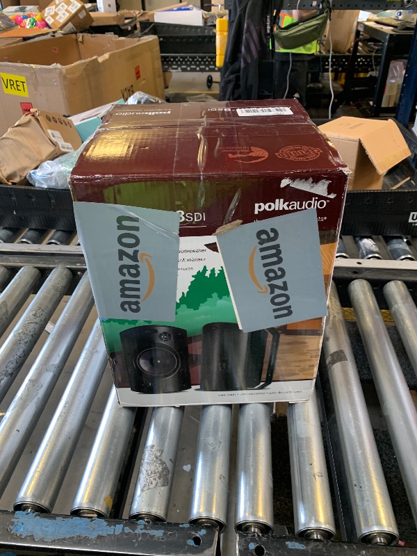 Photo 1 of Polk Audio Atrium 8 Outdoor Speaker with Powerful Bass (Each, Black), All-Weather Durability, Broad Sound Coverage, Speed-Lock Mounting System