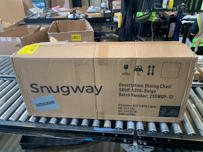 Photo 1 of Stylish Upholstered Parsons Dining Chair Kitchen with Silver Nailhead Trim and Sturdy Solid Wood Legs