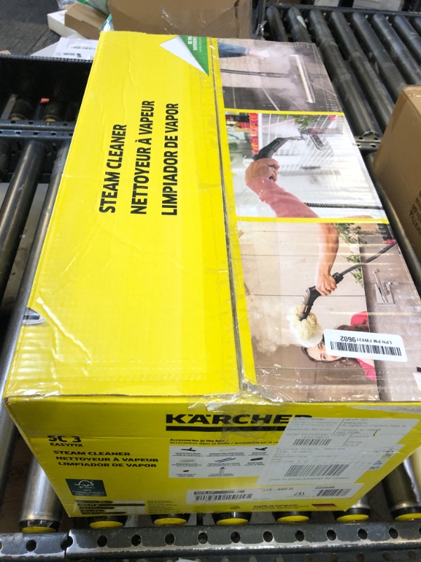 Photo 1 of Kärcher Steam Cleaner, Multi Purpose, Power Steamer, Chemical-Free, 40 Sec Heat-Up, for Grout, Tile, Hard Floors, Appliances & More - SC 3 Easy Fix