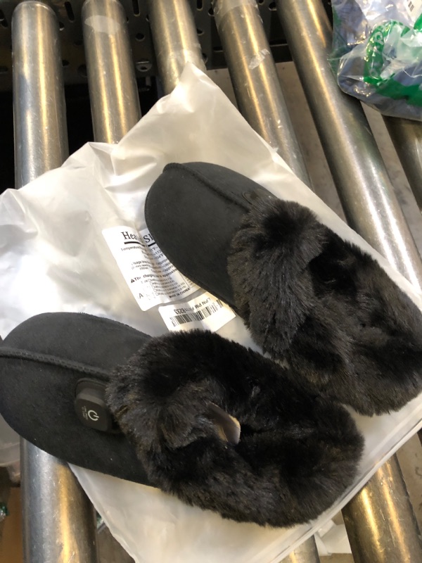 Photo 1 of SEASAND Heated Slippers for Men and Women, Rechargeable Electric Foot Warmer, 3-Gear Electric Thick Warm Winter Heated Shoes for Feet Warmers (S: Men 5-6 / Women 6.5-7.5)