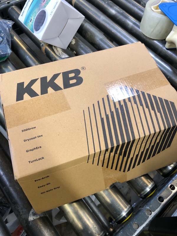 Photo 1 of KKB Oil-Safe Grip Men's Non Slip Work Shoes Slip Resistant Waterproof Slip On Sneakers for Kitchen Restaurant Chefs Nurses with Arch Support Convenient Sapatos de Trabajo para Hombre Black Men 9.5