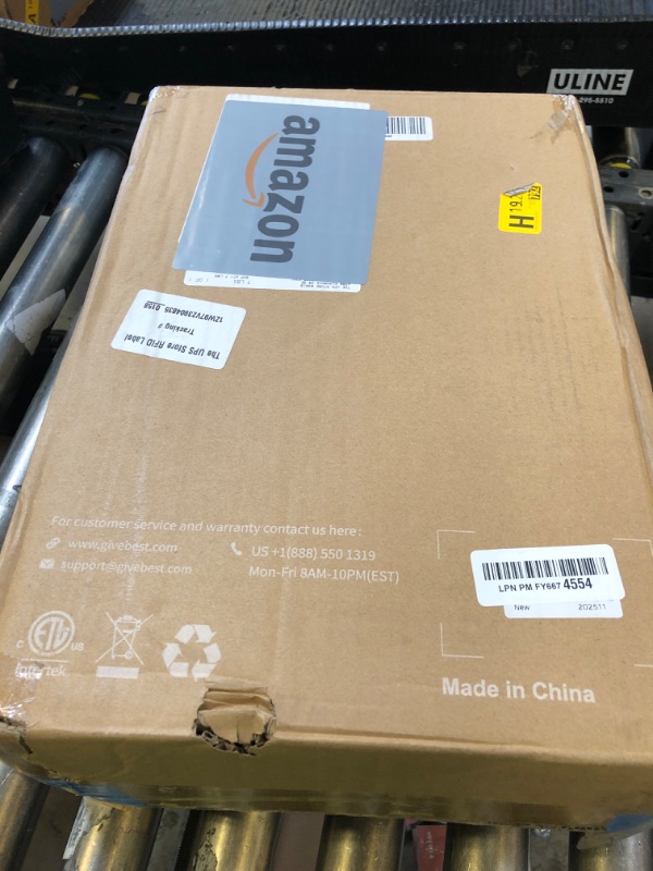 Photo 1 of GiveBest Smart Wall Heater, 1500W Fast Heating Electric Space Heater for Indoor Use, 3 Heating Modes, Adjustable Thermostat, 24H Timer, Easy Mounted for Bedroom, Office, Home, White