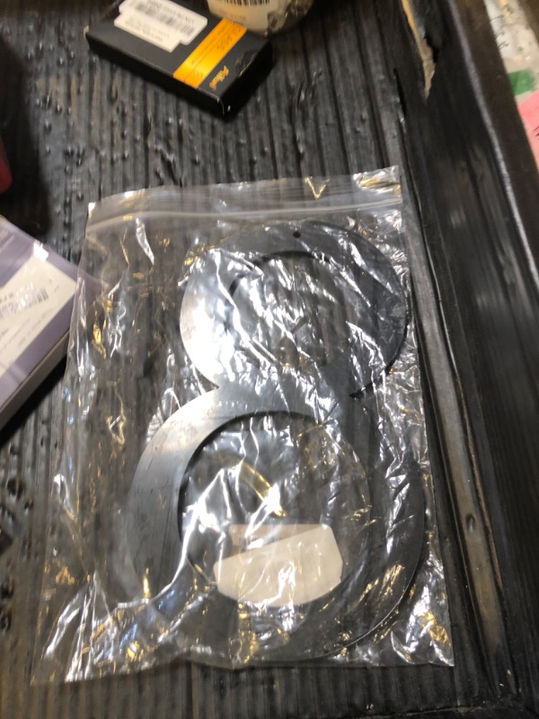 Photo 1 of 10 Inch Black House Numbers 8 - Easy Installation With Screw Set, Includes Hardware for Flush or Floating Mount, Frosted Matte Black Acrylic Address House Numbers for Door, Exterior, Porch