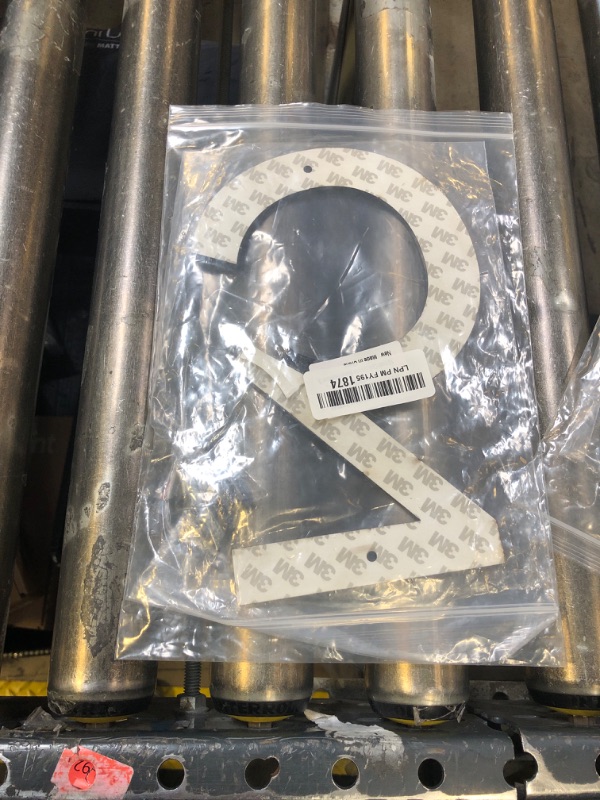 Photo 1 of 10 Inch Address Numbers for House 3 - Easy Installation With Screw Set, Includes Hardware for Flush or Floating Mount, Frosted Matte Black Acrylic Address House Numbers for Door, Exterior, Porch