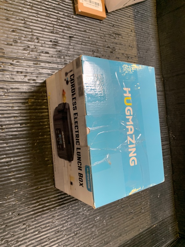 Photo 1 of Hugmazing Cordless Electric Lunch Box for Adults, Men & Women – Rechargeable Self-Heating Food Warmer with 1.2L SS Container, Battery-Powered Heated Lunch Box, Perfect for Work and Travel Use (Grey)