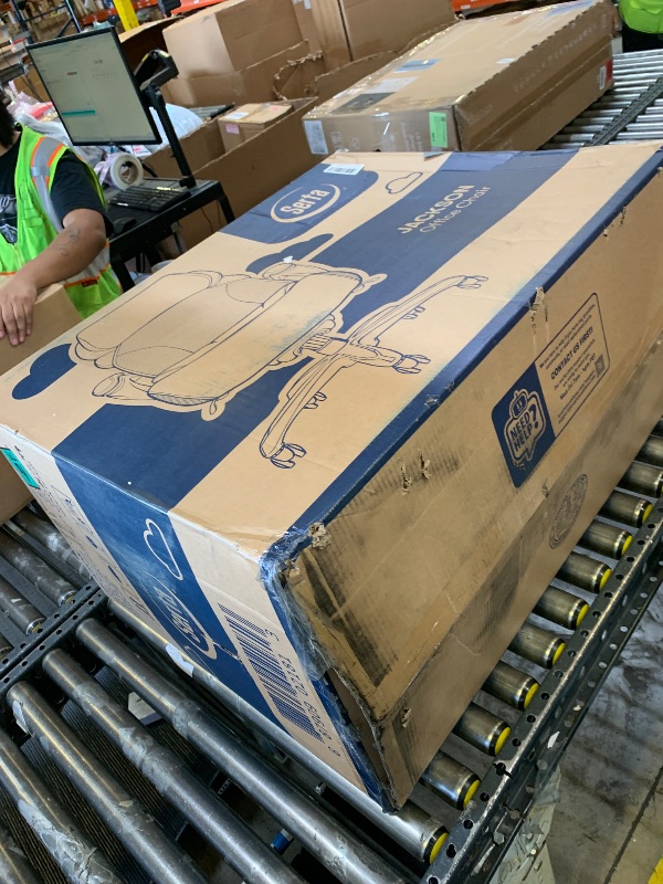 Photo 1 of Serta Jackson Big and Tall Executive Home Office Chair with Smart Layers Technology, Wide Seat Cushion, Modern Comfy DeskChairs with Rolling Swivel Wheels, Bonded Leather, Black