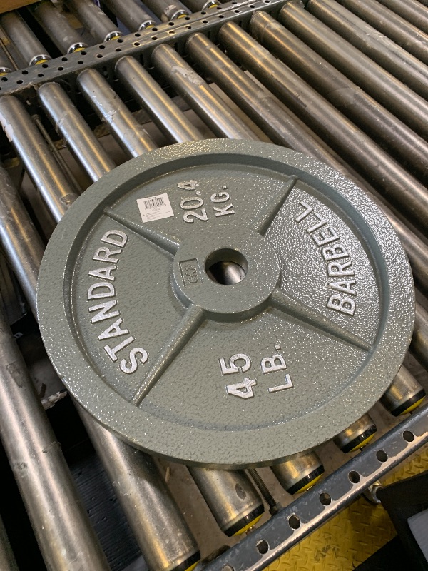 Photo 1 of CAP Barbell 45 lb Gray Olympic Weight Plate, Single
