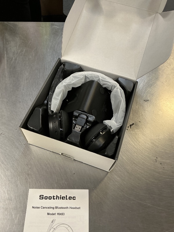 Photo 1 of (Upgraded Version) Wireless Headset, Bluetooth Headset with Noise Cancelling Microphone, Best Headphones with Mic Mute & USB Dongle for PC/Computer/Laptop/Cell Phones/Remote Work/Call Center