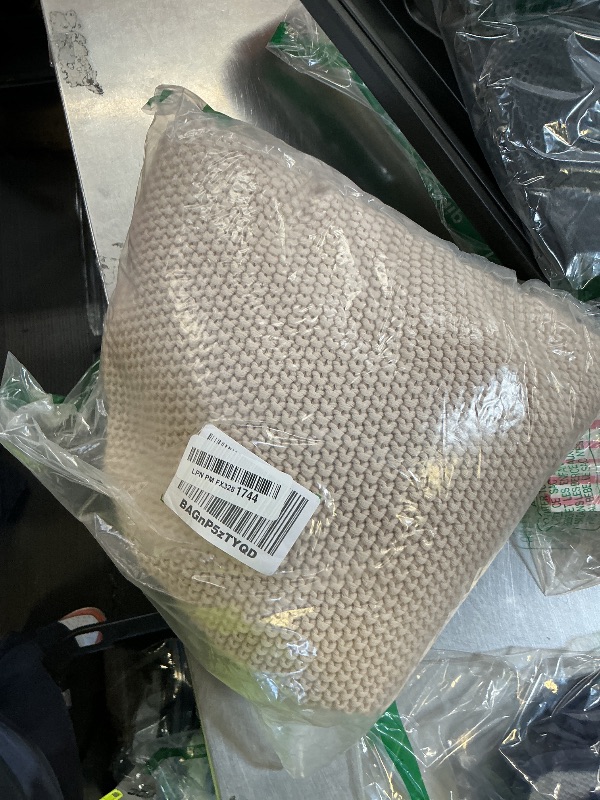 Photo 1 of Joydeco Chunky Cable Knit Throw Blanket, Lightweight 100% Organic Cotton Soft Cozy Throw Twin Blanket for Couch Bed and Sofa, Rustic Breathable Farmhouse Blanket Gift for Women Men(Beige, 51"x63")