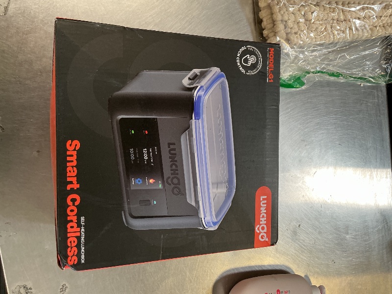 Photo 1 of LUNCHGO® G1-Standard(74 Wh), Smart Electric Heated Lunch Box – Cordless, 5 Cups Capacity, Battery Powered, 250°F Max, Scheduled Heating, Perfect for Outdoor Work, On-The-Go Meals (Carbon Black)
