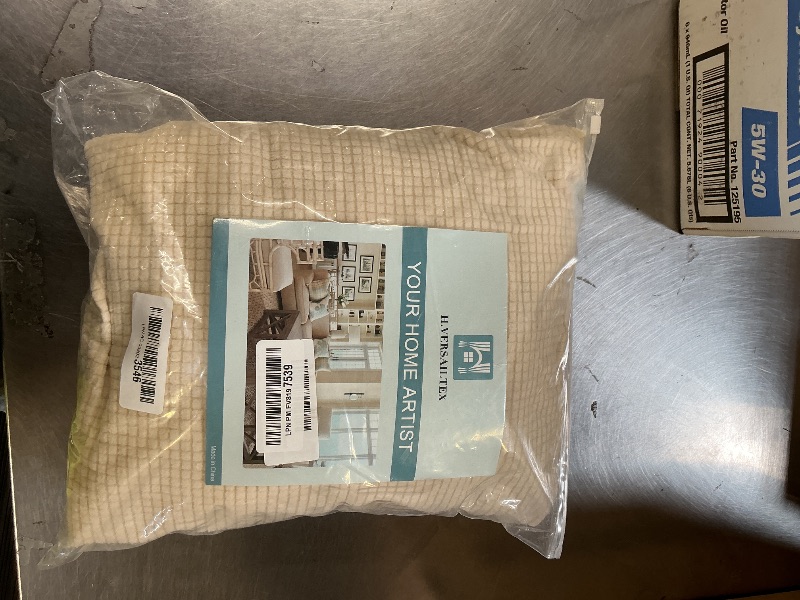 Photo 1 of H.VERSAILTEX Super Stretch Individual Seat Sofa Covers Couch Slipcover Sets Thick Jacquard Textured Twill Fabric (3 Piece XL Sofa Cushion Covers, Natural)