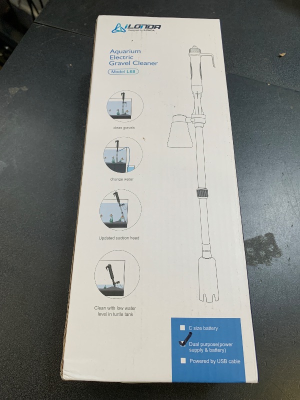 Photo 1 of LONDAFISH Electric Fish Tank Vacuum Cleaner Syphon Operated Gravel Water Filter Cleaner Sand Washer
