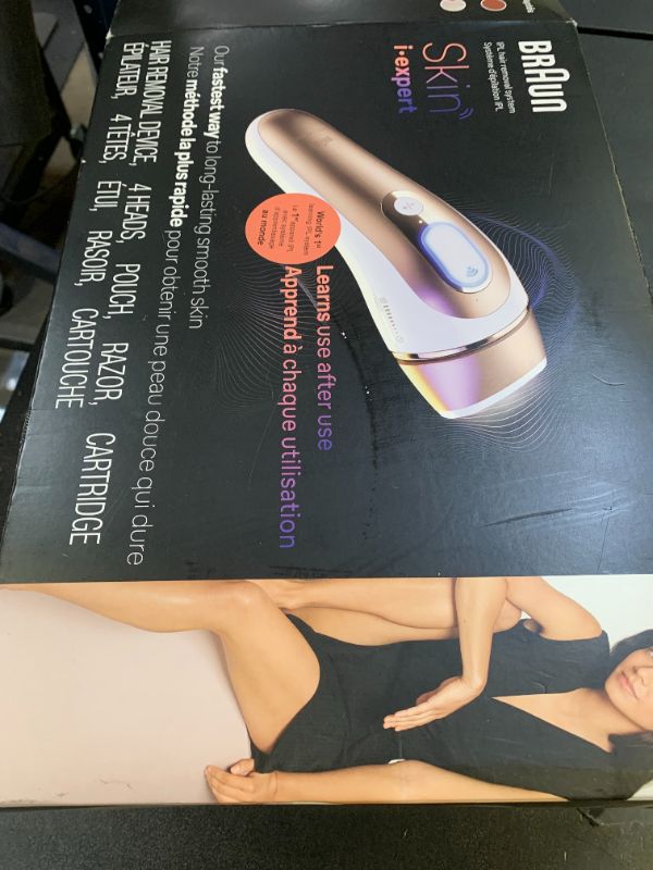 Photo 1 of Braun Smart IPL, Skin i·Expert Pro 7, VOGUE's Best Hair Removal Device, IPL Hair Removal for Women and Men, Permanent Laser Hair Reduction At-Home, World's 1st Smart App, 4 Heads, IPL7387