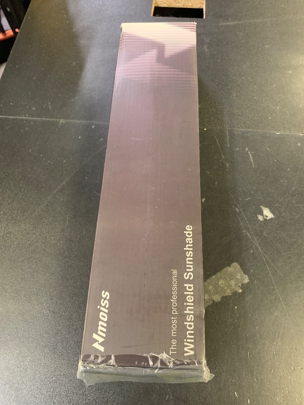 Photo 1 of [Upgraded] Nmoiss Windshield Sun Shade Umbrella - [Vinyl Coating Heat Shield] Protect Car from Sun Rays & Heat Damage Keep Cool and Protect Interior, Spring Structure Edge Medium 56" L x 31" W