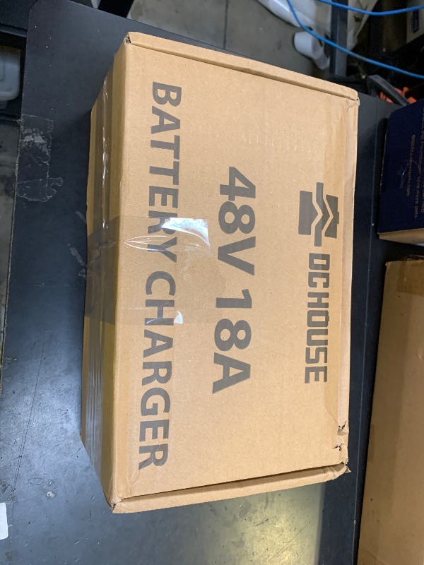 Photo 1 of DC HOUSE 48V 18A Lithium Battery Charger, 900W Fast Charger, Charging Efficiency ? 93%, IP65 Waterproof Anti-Fall with Cooling Fan, Suitable for 48V Golf Cart/Forklift/Ship Lithium Battery