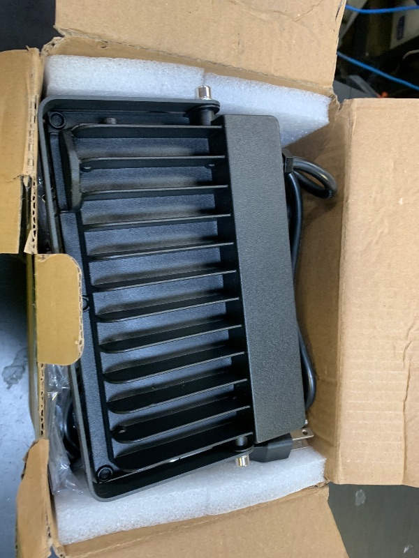 Photo 1 of Meloght 110W Flood Lights Outdoor, LED Work Light with Plug, Daylight White 6500K LED Flood Light, IP66 Waterproof Exterior Security Lights for Yard Garage Stadium 4 Pack