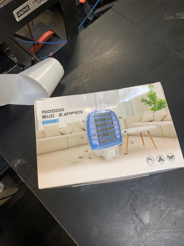 Photo 1 of Bug Zapper Indoor, Electronic Fly Trap Insect Killer, Mosquitoes Killer Mosquito Zapper with Blue Lights for Living Room, Home, Kitchen, Bedroom, Baby Room, Office(6 Packs)