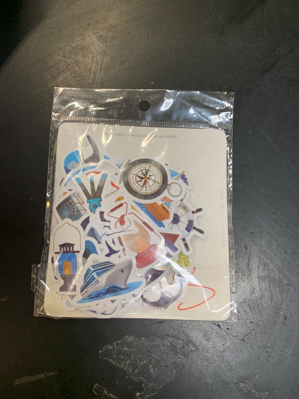 Photo 1 of 100PCS Nautical Stickers Sailing Boat Sticker for Water Bottles Laptop Luggage Journaling Scrapbook, Glueewee Waterproof Vinyl Cartoon Navigator Stickers for Adults