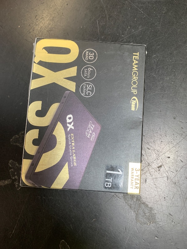 Photo 1 of TEAMGROUP QX 1TB 3D NAND QLC 2.5 Inch SATA III Internal Solid State Drive SSD R/W Speed up to 560/500 MB/s 200TBW Laptop & PC Desktop T253X7001T0C101