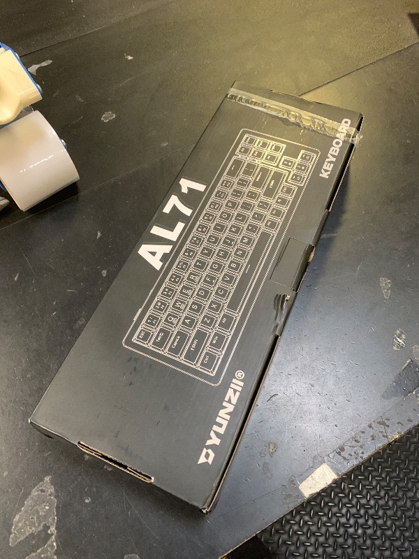 Photo 1 of YUNZII AL71 75% Mechanical Keyboard,Full Aluminum CNC,Hot Swappable Gasket,2.4GHz Wireless BT5.0/USB-C Wired,NKRO Programmable RGB Backlight Creamy Typing for Win/Mac(Silver,Crystal White Switch)