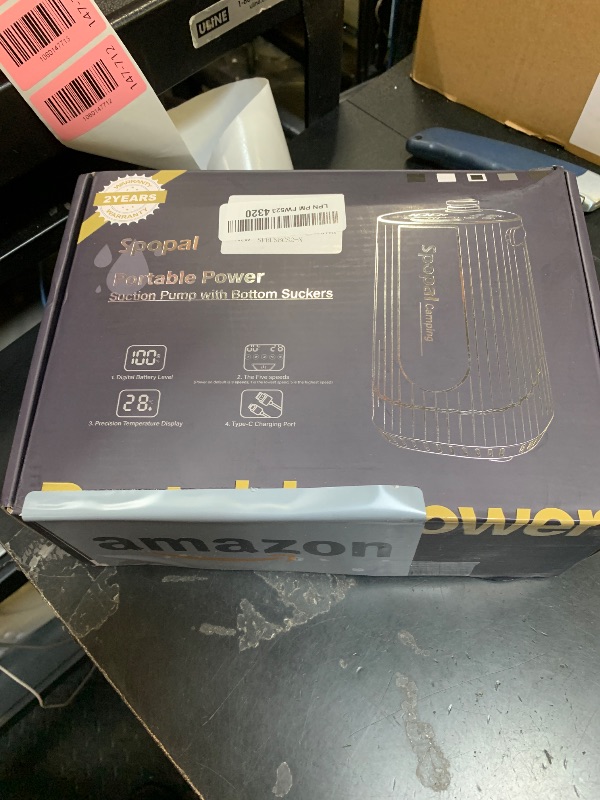 Photo 1 of Portable Shower for Camping, [Upgraded] Spopal 10000mAh Rechargeable Camping Shower with 5 Adjustable Speeds,Premium LED Display, IPX8 Waterproof Outdoor Shower Kit for Hiking, Car, Pet, Travel (BK)