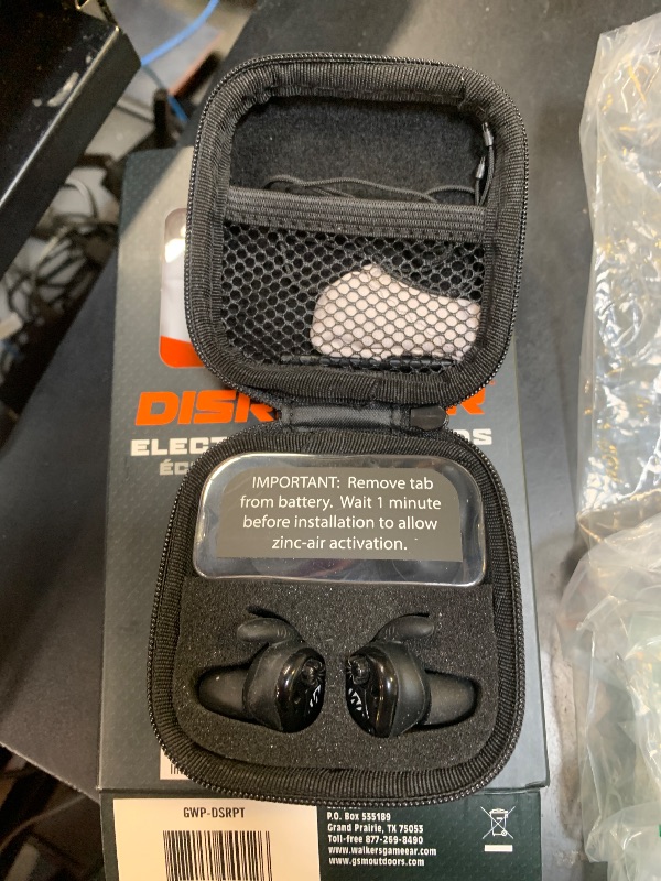 Photo 1 of Walker's Disrupter Bluetooth Earbuds - Hunting Range Shooting Active Lifestyle Ear Protection Hearing Enhancement Noise-Cancelling Rechargeable Wireless Electronic Earbuds