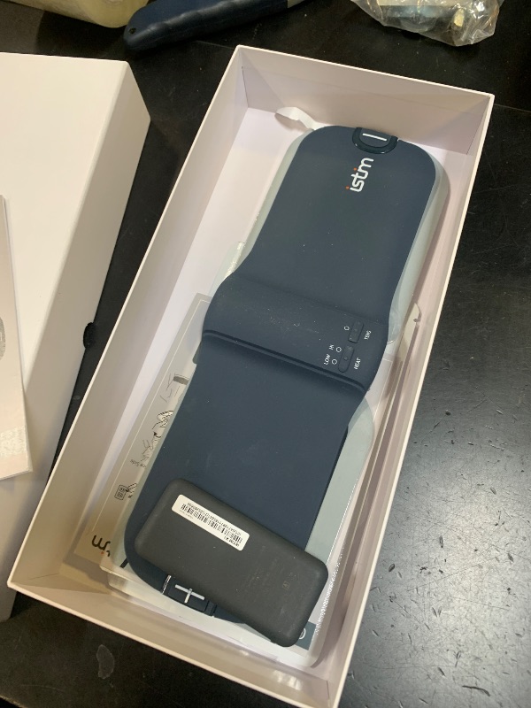 Photo 1 of iStim X1 Wireless Heat TENS Unit Muscle Stimulator for Back Pain Relief - Rechargeable Massager with Remote Control,15 Intensity and Japanese Gel Pads