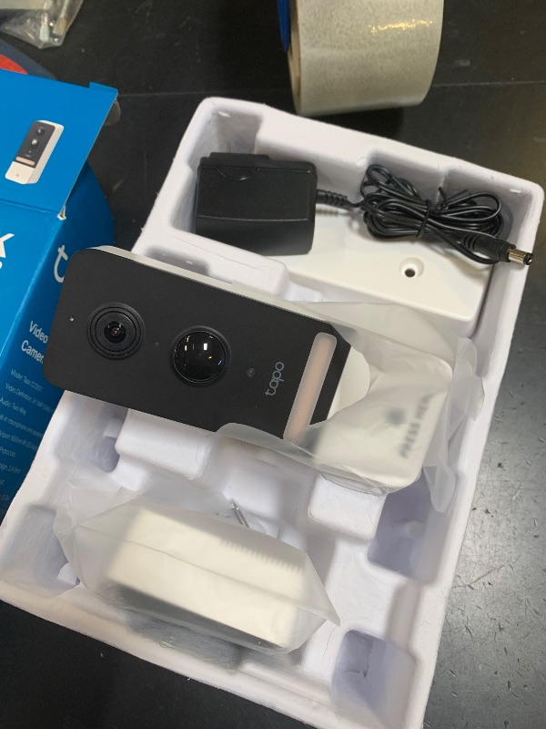 Photo 1 of Tapo TP-Link Smart Video Doorbell Camera, Chime Included, 2K 5MP, Color Night Vision, 2-Way Audio, Free AI Detection, Cloud/SD Card Storage, Works w/Alexa & Google Home, D230S1